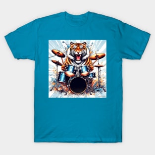 Tiger Drumming T-Shirt